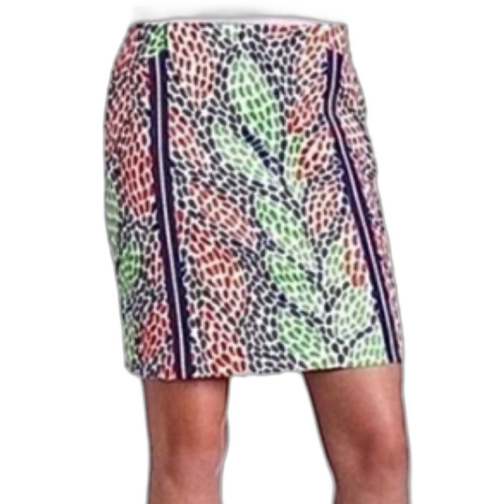 NWT Lilly Pulitzer Roslyn Skirt Women's Size 0 Multi-Colored Open Call Print